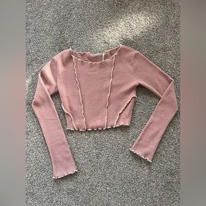 Urban out from under cropped long sleeve